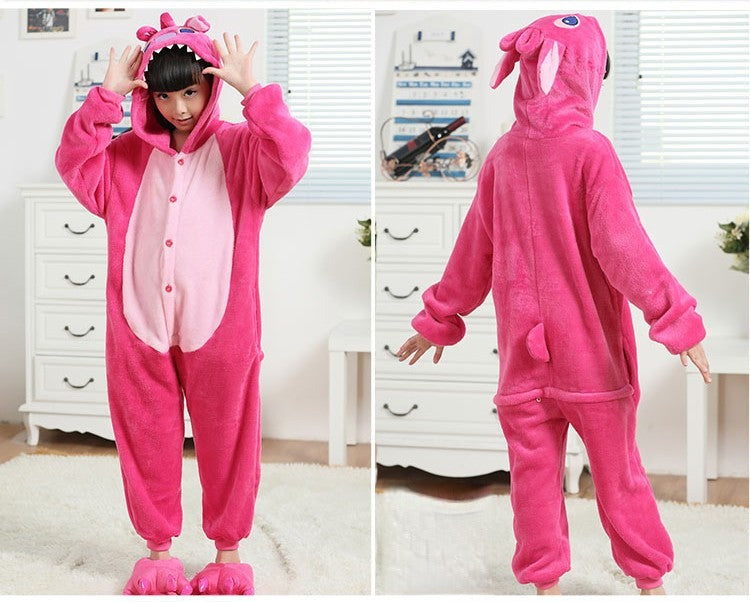 Pigiamino Stitch versione rosa bambina sorridente — Dream Shop