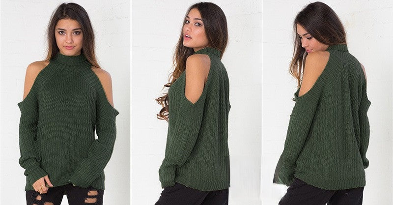 Off-Shoulder Sweater
