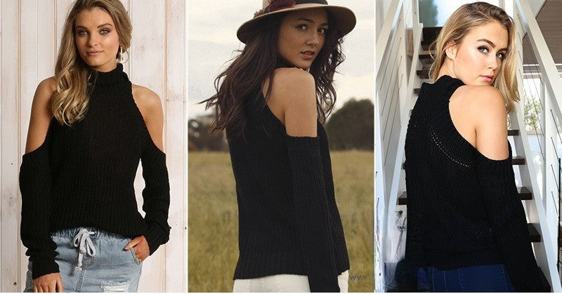 Off-Shoulder Sweater