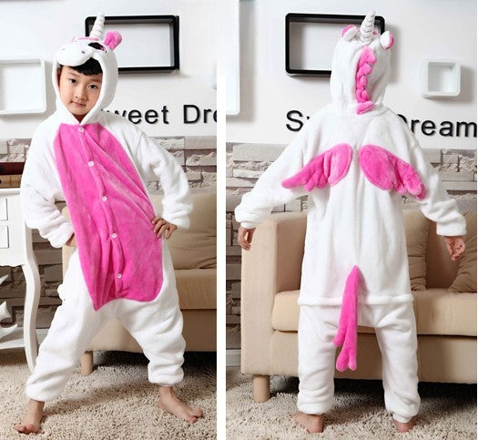 Pigiamino Unicorn tuta peluche vista laterale — Dream Shop