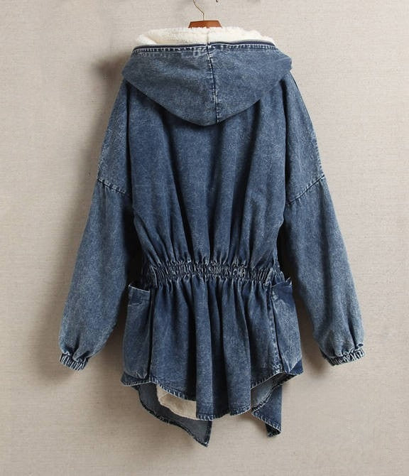 Giacca Denim Shyp dettaglio zip — Dream Shop