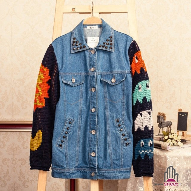 Giubbino in jeans Pacman