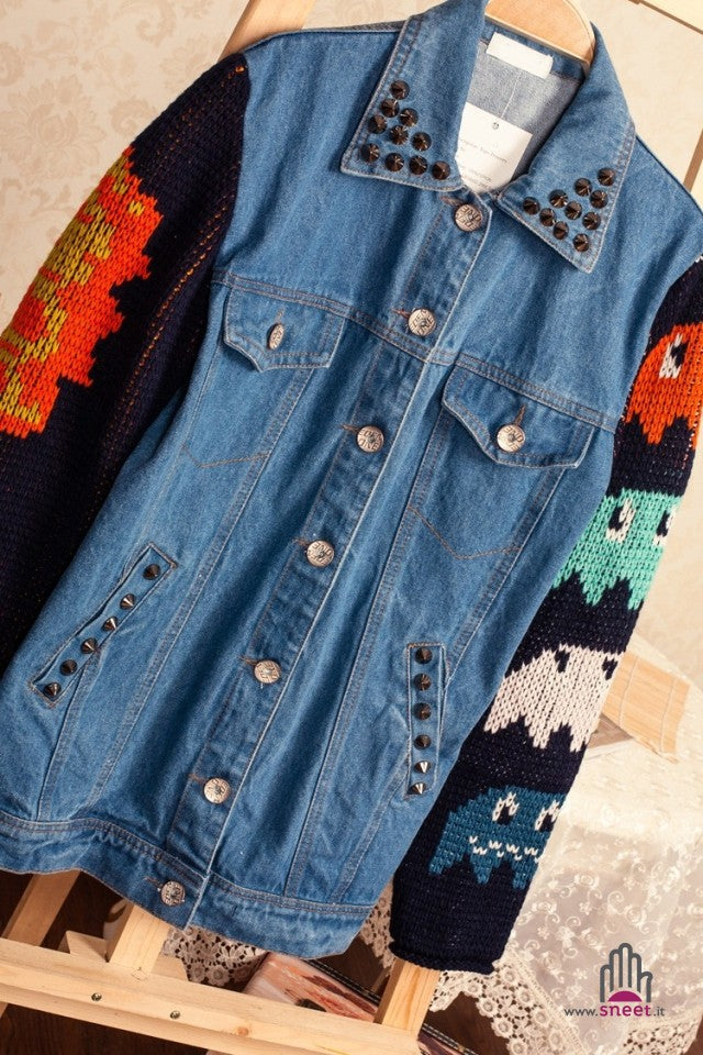 Giubbino in jeans Pacman