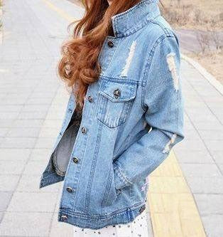 Giubbottino Jeans Marilyn vista completa — Dream Shop