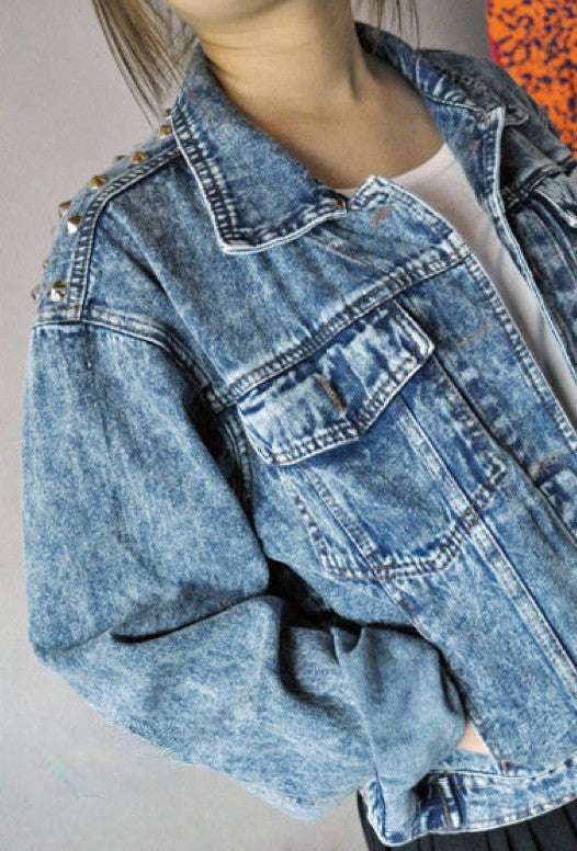 Giubbino in jeans Janis vista posteriore — Dream Shop