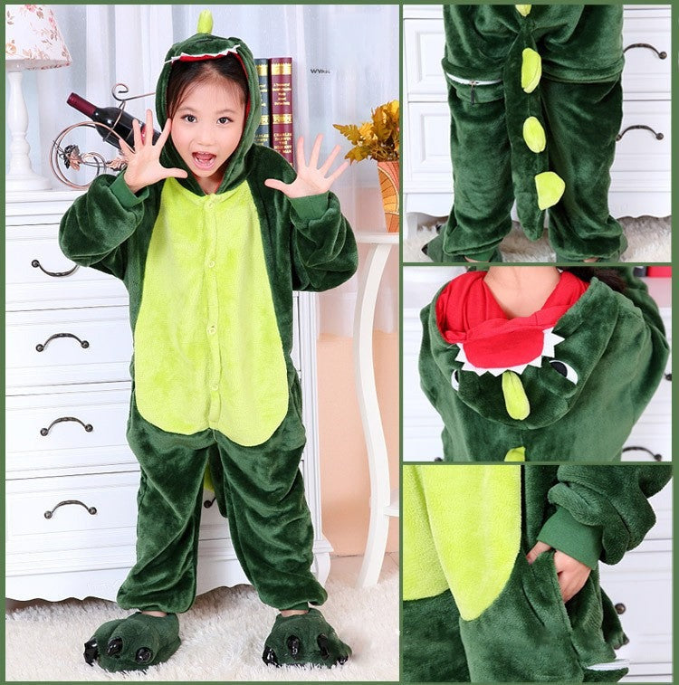 Crocodile Pajamas front view full suit for children — Dream Shop