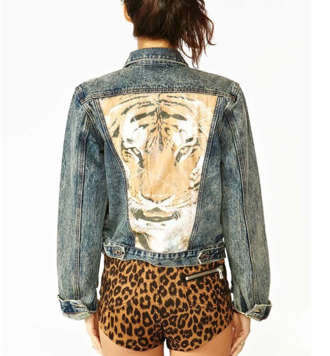 Giacca Jeans Tiger look rock — Dream Shop