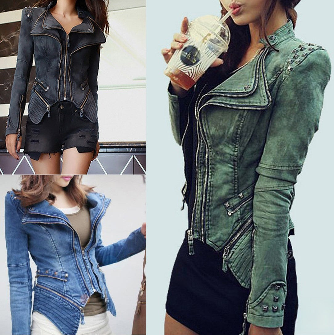 Giubbino in jeans Diana Green indossato | Dream Shop