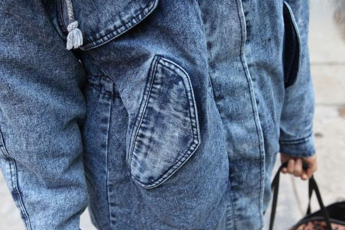 Giacca Denim Raja look invernale — Dream Shop