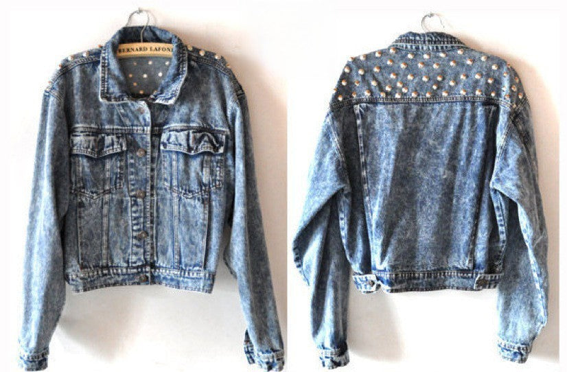 Giubbino in jeans Janis dettaglio tasche — Dream Shop