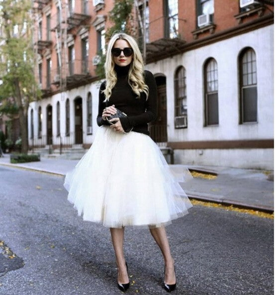 Gonna tulle Osia dettaglio strati — Dream Shop