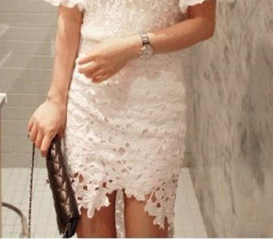 Gonna Asimmetric Lace orlo asimmetrico — Dream Shop