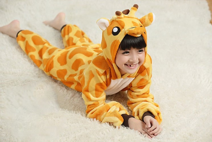Pigiamino Giraffa vista posteriore tuta intera bambino - Dream Shop