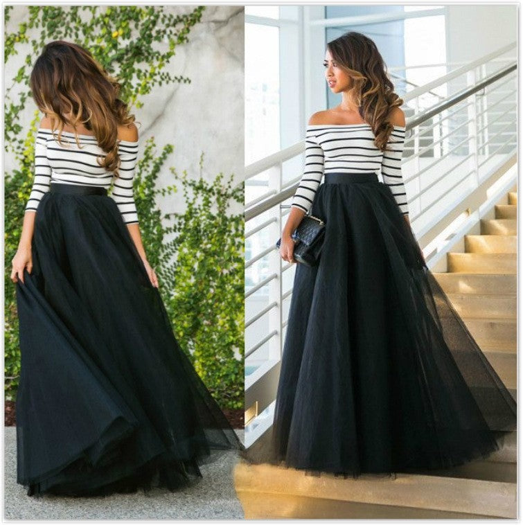 Gonna Tulle Jolanda multistrato vista frontale — Dream Shop