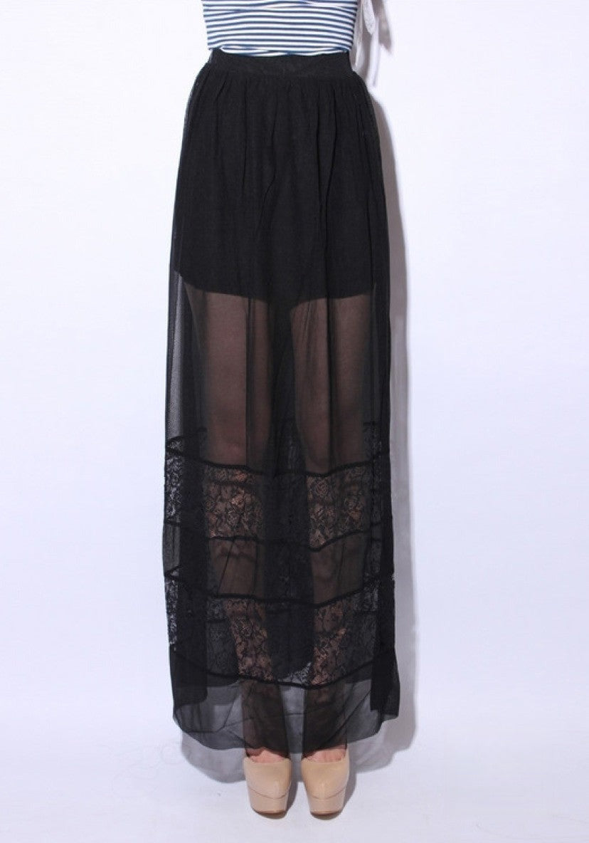 Maxigonna Jlex dettaglio tulle — Dream Shop