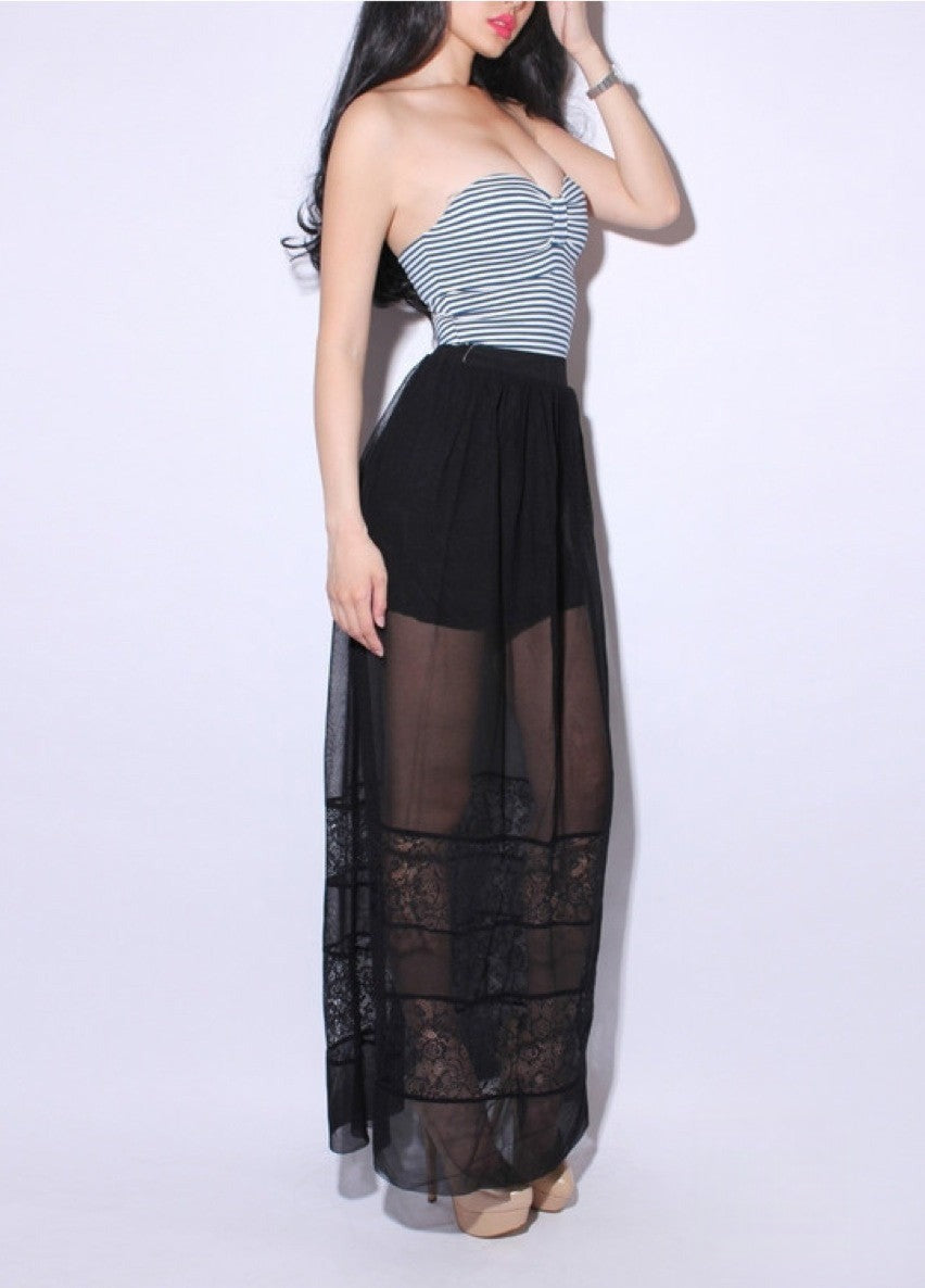 Maxigonna Jlex indossata look elegante — Dream Shop