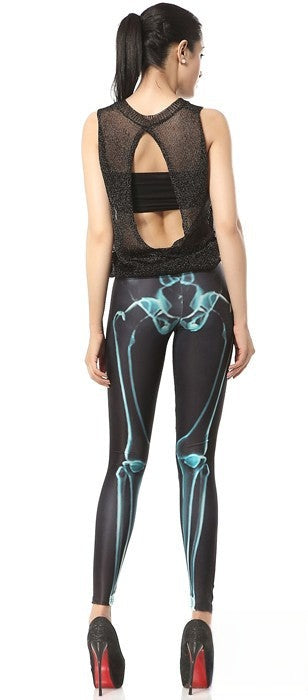 Leg bones Leggings look rock