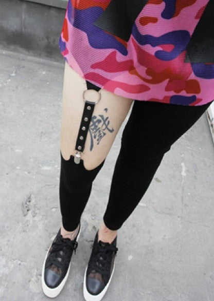 Leggings Swat dettaglio gancio