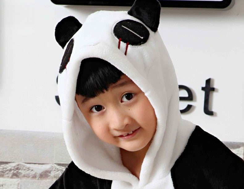 Pigiamino Panda vista frontale bambino indossato — Dream Shop