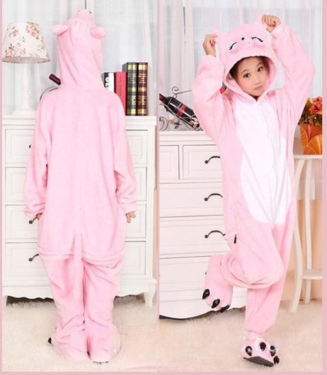 Pigiamino Piggy dettaglio cappuccio orecchie e nasino maialino — Dream Shop