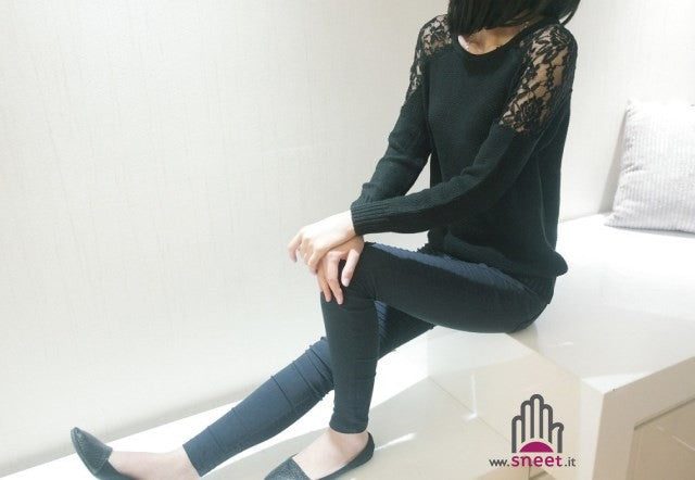 Maglioncino in pizzo Lalla