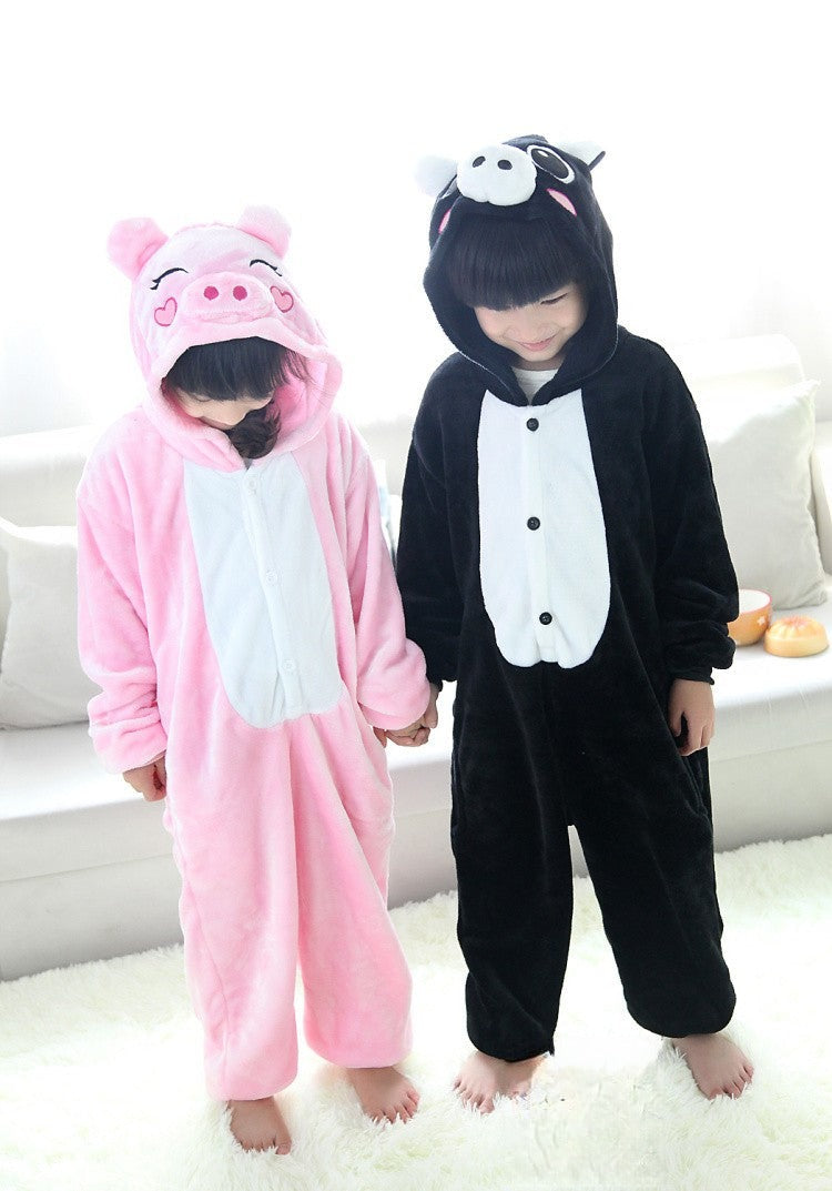 Piggy plush pajama onesie on neutral background — Dream Shop