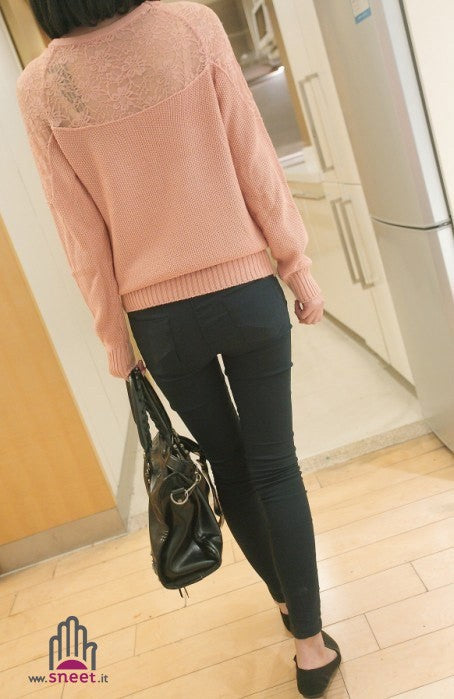 Maglioncino in pizzo Lalla