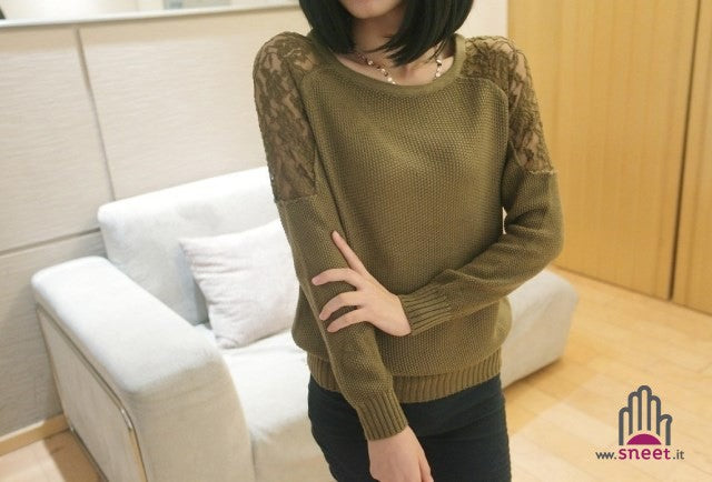 Maglioncino in pizzo Lalla