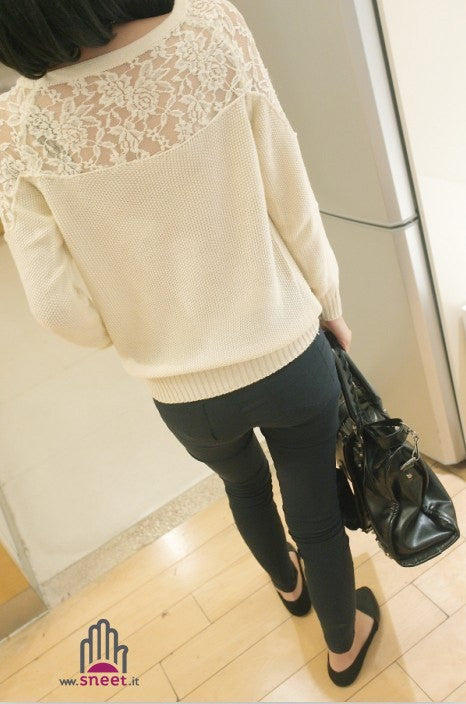 Maglioncino in pizzo Lalla