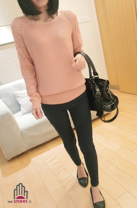 Maglioncino in pizzo Lalla