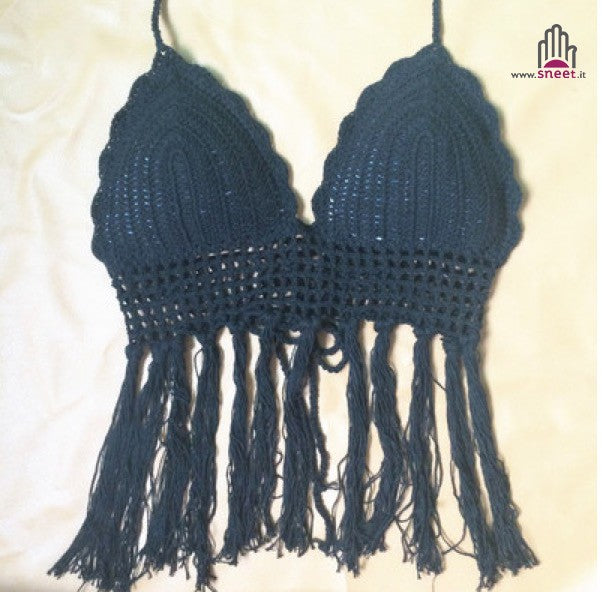 Top corto de ganchillo Klina