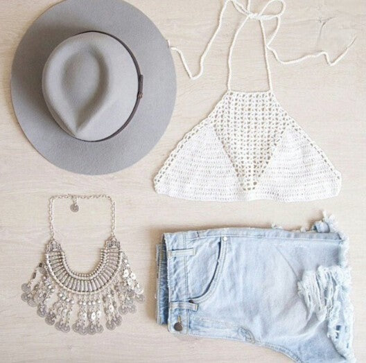 Fancy Crochet Crop Top
