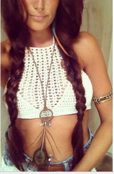 Fancy Crochet Crop Top