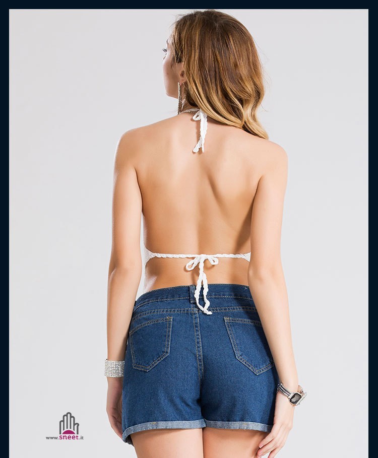 Junka Uncinetto Crop Top