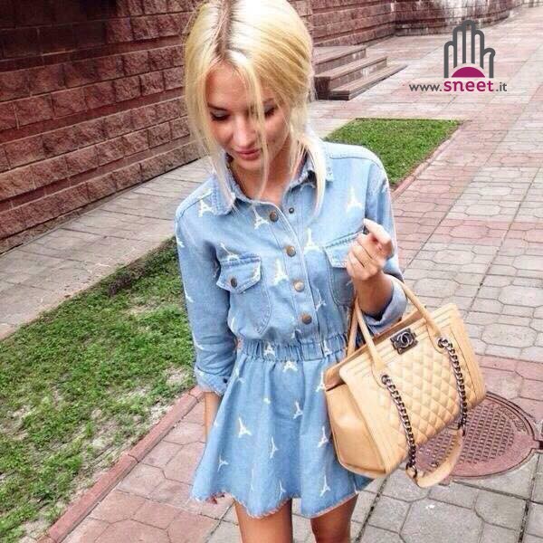 Denim Eiffel Dress