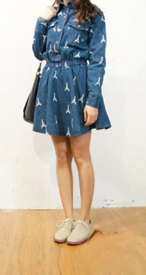 Denim Eiffel Dress