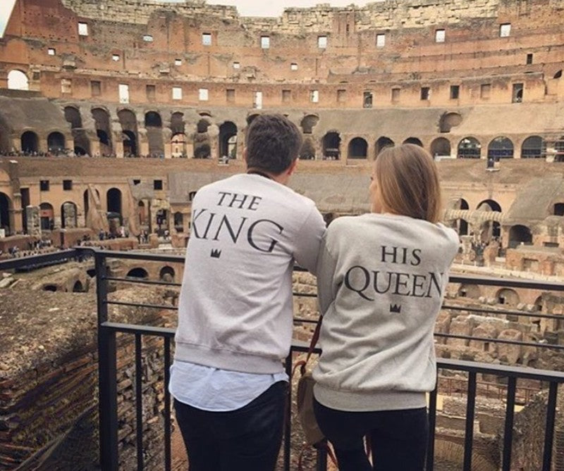 Felpe The King His Queen dettaglio tessuto — Dream Shop
