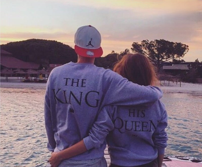 Felpe The King His Queen vestibilità comoda — Dream Shop