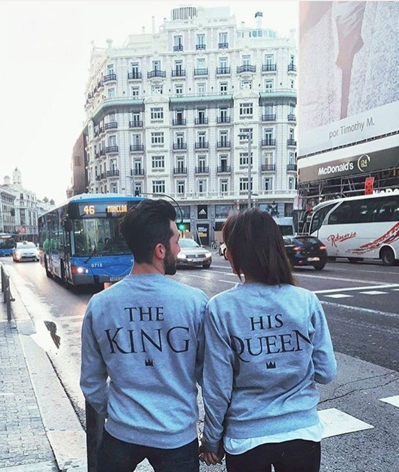 Felpe The King His Queen abbinate a jeans — Dream Shop