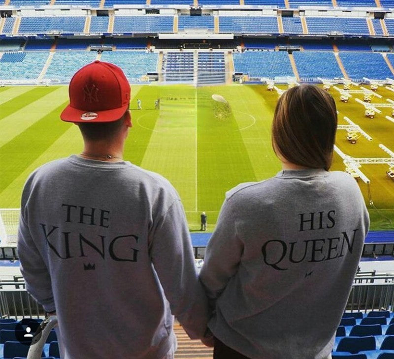Felpe The King His Queen total look coppia — Dream Shop