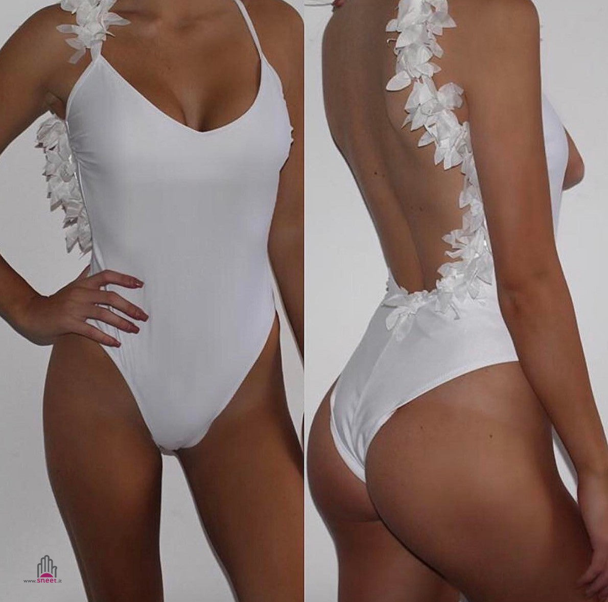 Costume intero white plomb