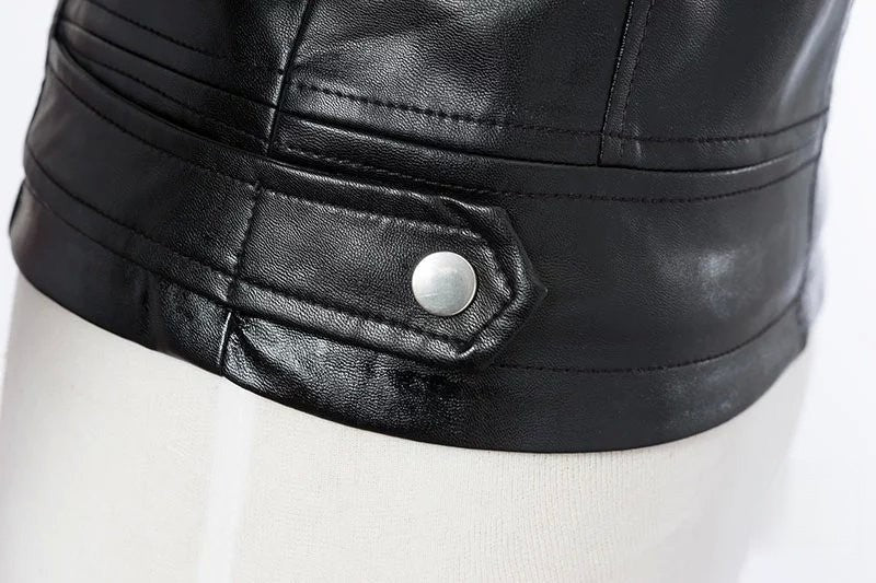 Chiodo ecopelle Finny classico zip