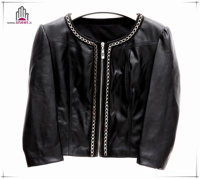 Tiffany faux leather jacket