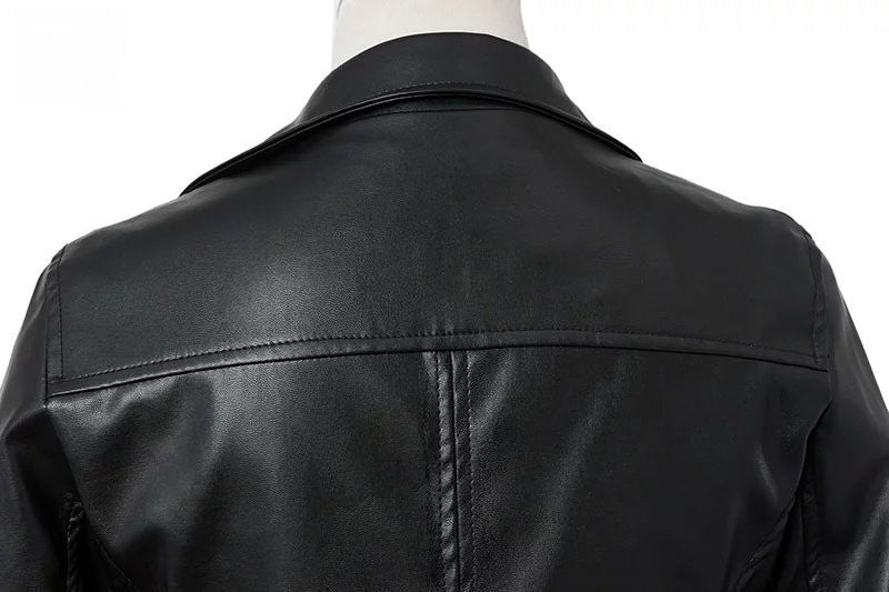 Chiodo ecopelle Finny zip taschini classico