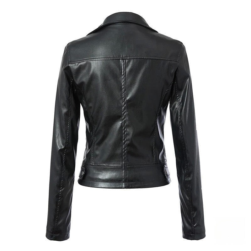 Chiodo ecopelle Finny zip essenziale rock