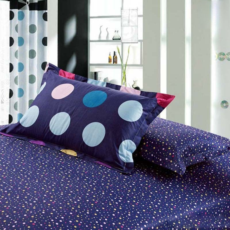 Completo Letto Pois purple dettaglio fantasia pois | Dream Shop