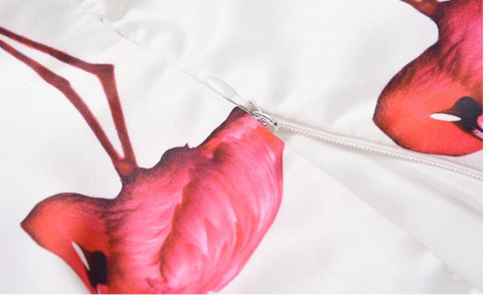 Maxigonna pink flamingo