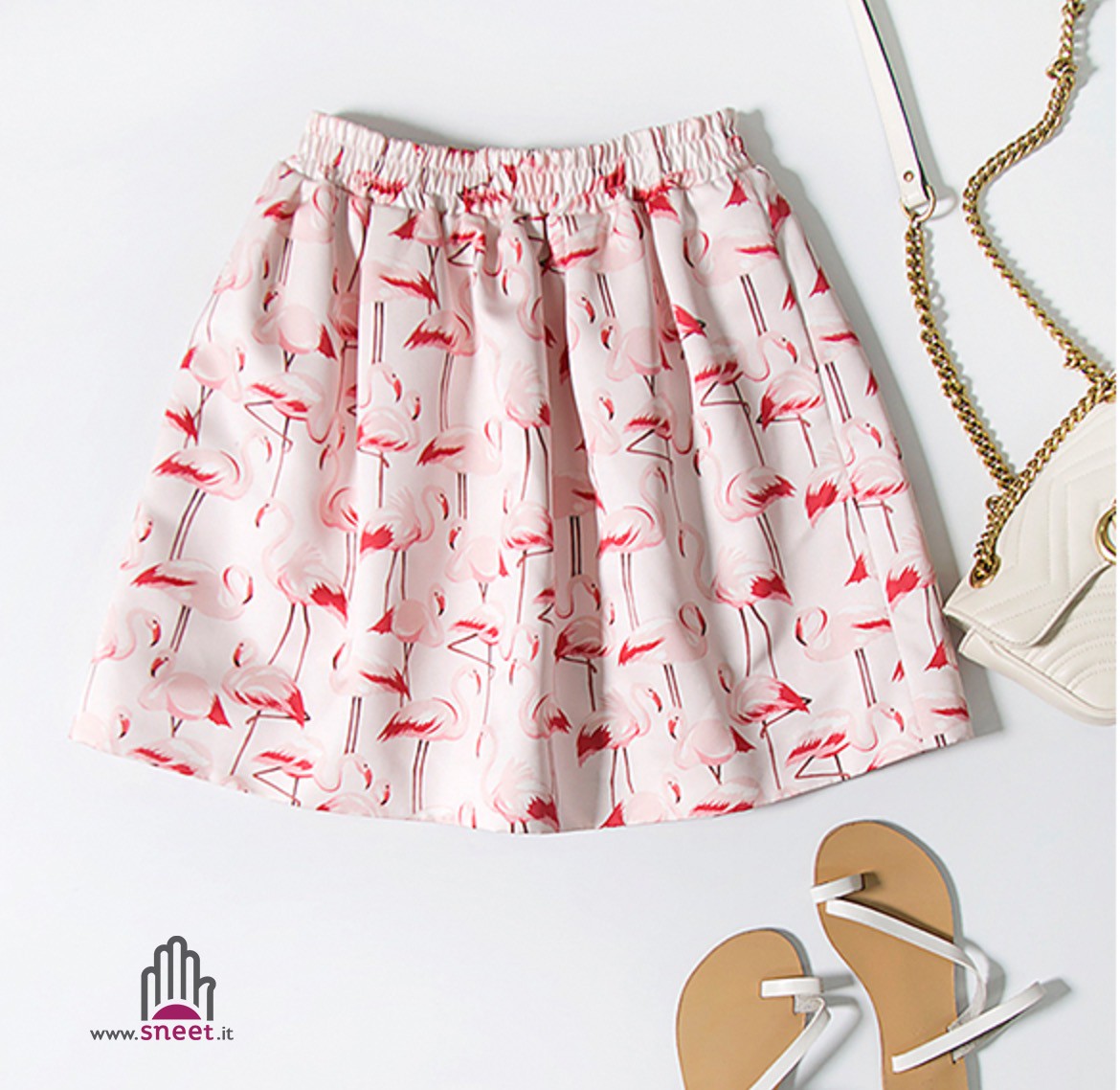 Gonna fenicotteri vista intera — Dream Shop