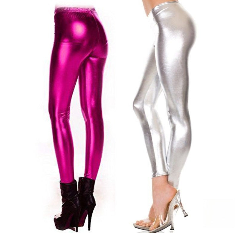 Leggings metallizzati Florida vestibilità aderente