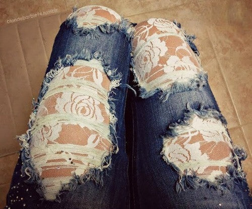 Leggings Roses Laces dettaglio pizzo floreale
